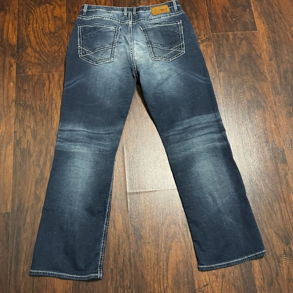 BKE Denim Tyler Straight Men's Blue Jeans Y2K Vintage Size 34R - Picture 14 of 14